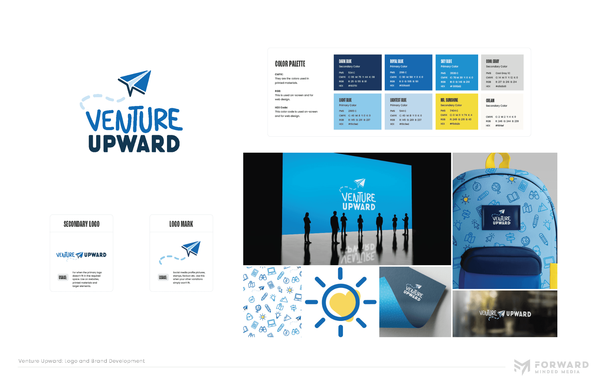 Forward Minded Media branding work