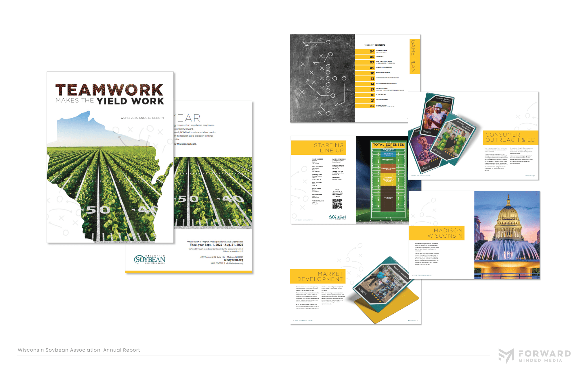 Forward Minded Media branding work