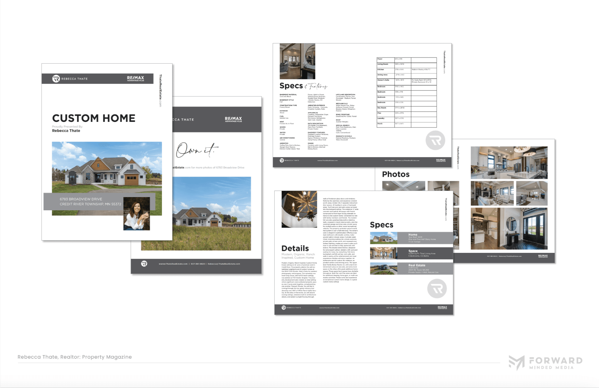 Forward Minded Media branding work