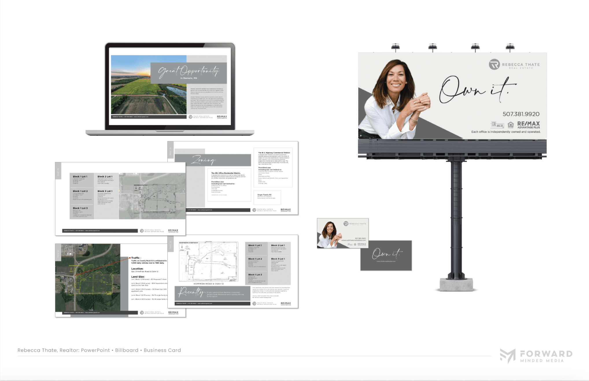 Forward Minded Media branding work