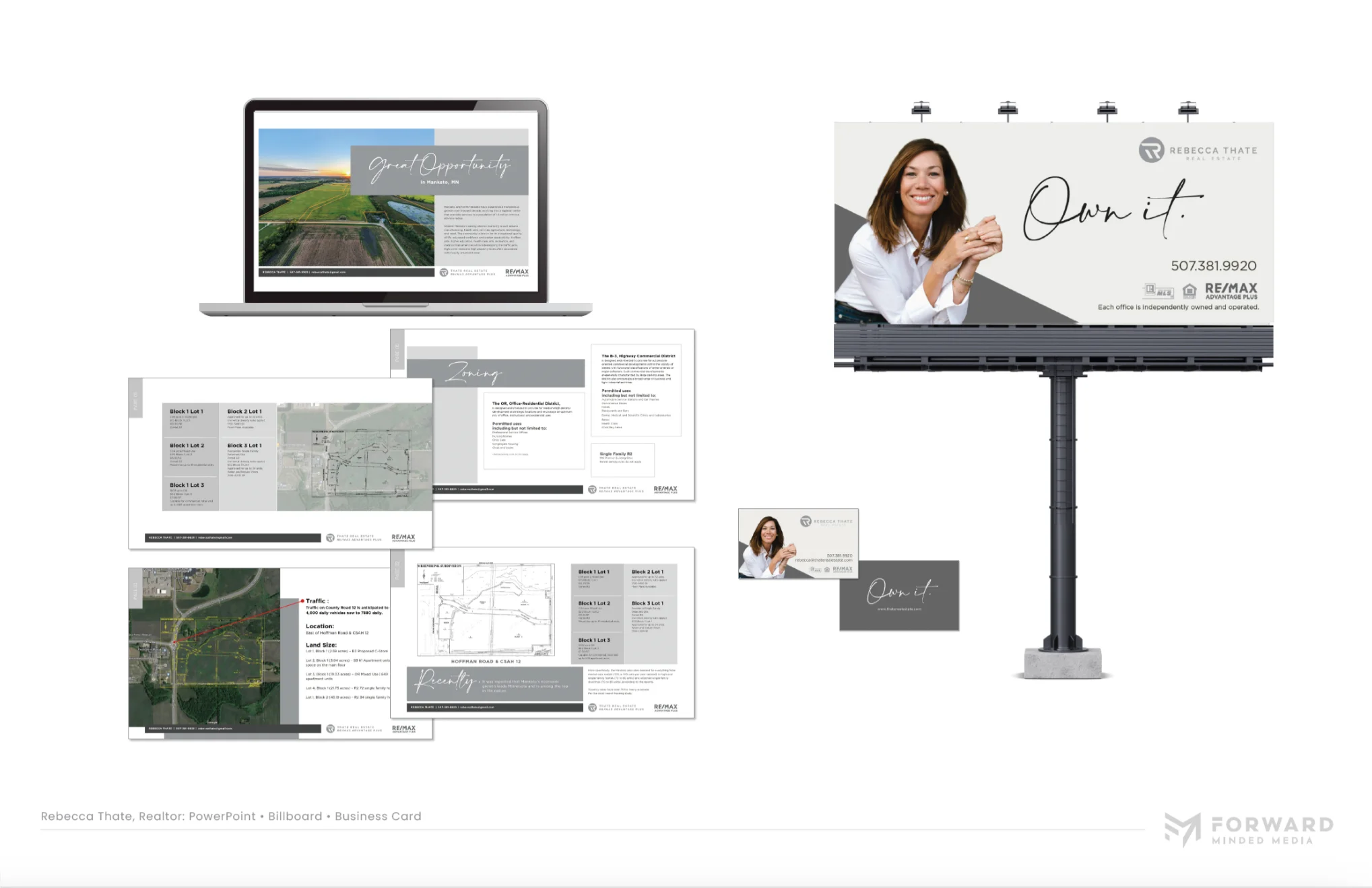 Forward Minded Media branding work