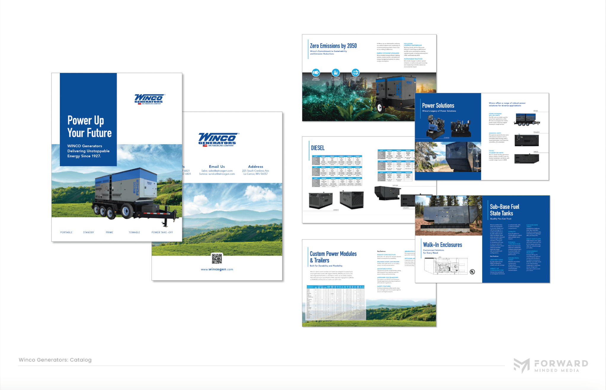 Forward Minded Media branding work