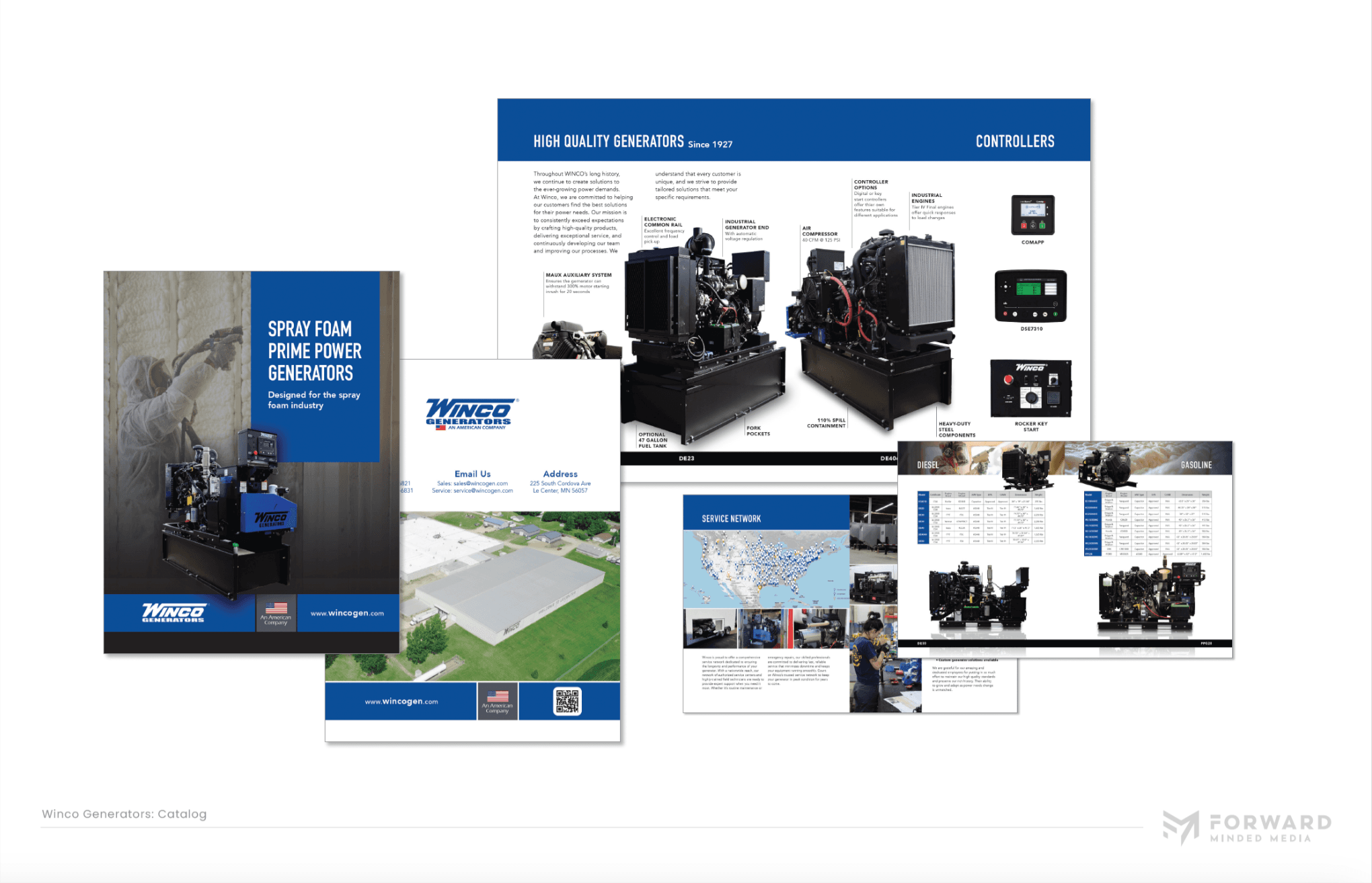 Forward Minded Media branding work